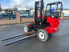2017 Moffett mounty m5 2.5 ton 4 way forklift with extendable tows