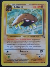 Kabuto 50/62 from Fossil Set Excellent Condition 