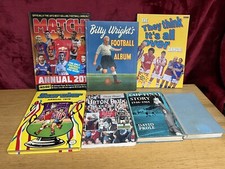 FOOTBALL ANNUALS VINTAGE BOOKS x7 CUP FINAL STORY '46-65 Billy Wrights MIX AGES