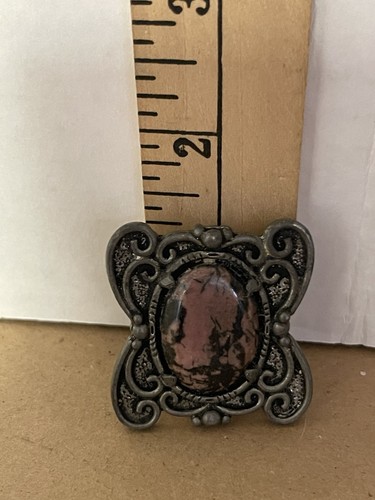 Vintage rhodolite scarf - scarf, ring