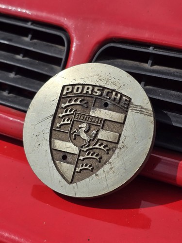 Porsche center cap orig metal - porsche, orig.