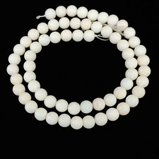 5.5 mm Natural Round White