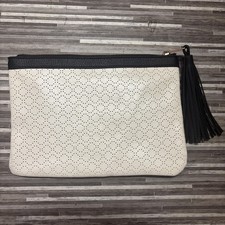 Lipsy Cream White Tassle Bag