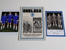 CHELSEA FC PETER OSGOOD RARE 1975 TESTIMONIAL PROGRAMME + PHOTOS GEORGE BEST
