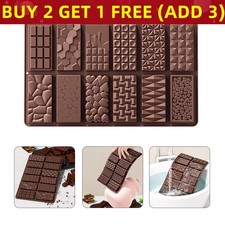 12 Cell Dubai Viral Chocolate Bar Mould Silicone Candy Mold Deep Chocolate Bar