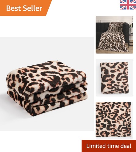 Fleece blanket leopard print - blanket,