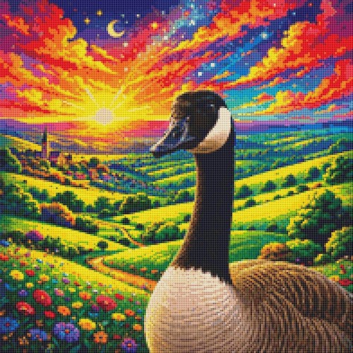 Canada goose summer - canada, goose: