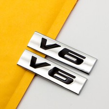 2Pcs Black Metal Car Trunk V6