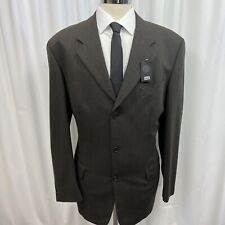 Ciro Citterio Men's Suit 46L W36 L29 Brown Wool Regular Fit