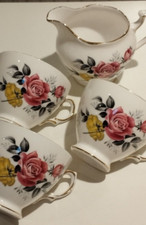 Royal Vale china pink & yellow