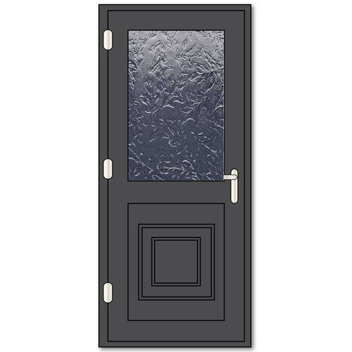 Grey upvc single - upvc,