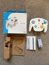GameCube Wireless Controller Wavebird Club Nintendo White Blue Box GC Tested