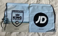 JD Sports Limited RARE Blue and California Beach themed Drawstring Bags 