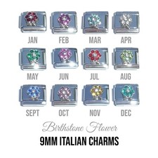 Flower with stem birthstone