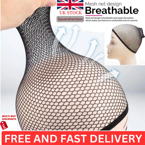 Black real hair elastic - black,