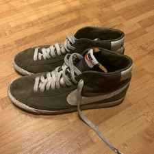 Nike Blazer - Mid - Khaki Green - UK Size 8 - Green Suede - EU 42 - US 8.5