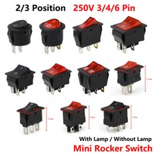 On/Off Mini Rocker Switch LED