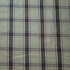 Sage Orange Cotton Tartan