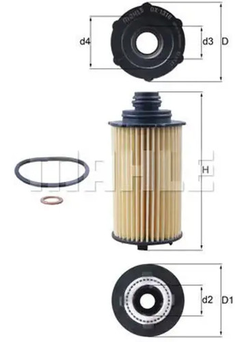 Oil filter insert - filter, ox