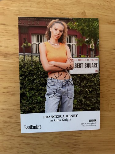 Eastenders signed card