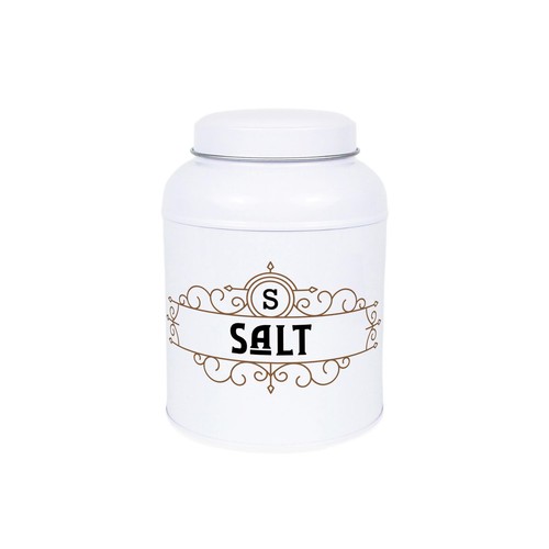 Salt canister vintage - salt, small