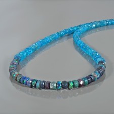 Natural Faceted Black Opal