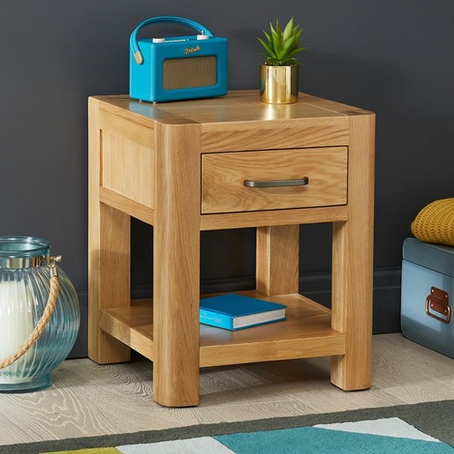 Lamp side table soho oak - lamp,