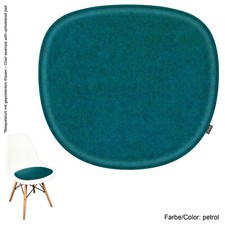 Eco Felt Pillow 23mm Suitable for Vitra- H. Miller Eames Sidechair DSW, DSR, DSX