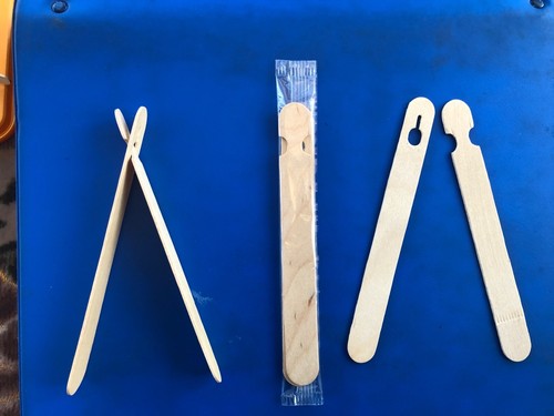 Wooden lolly sticks - wooden, multi