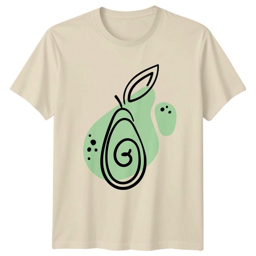 Minimalist abstract avocado - abstract,
