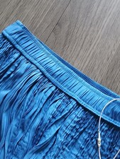 M&S Women/Ladies Blue Satin