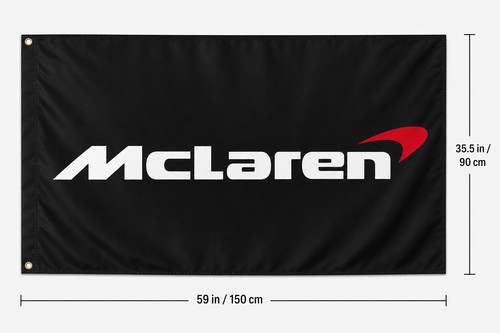 Mclaren fans logo flag - f1,