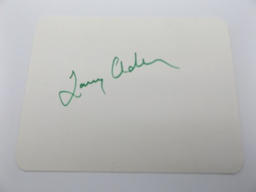 5 white card signed - x,