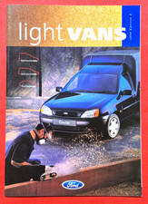1999 FORD LIGHT VANS Sales Brochure Fiesta 35 50 Courier Kombi Escort 55 75 MINT