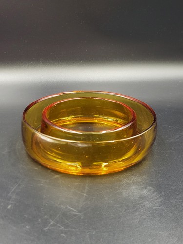 Vintage bagley amber glass - amber,