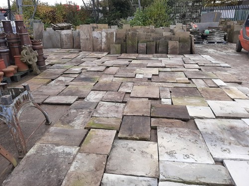 Yorkshire stone paving slabs