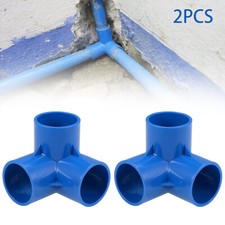 2Pcs 3-Way Elbow PVC Plumbing
