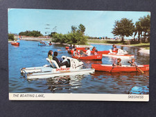 Postcard - The Boating Lake, Skegness..   Pedalo, Pedal Boat, Rowing Boats.. etc