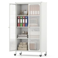 COSTWAY Metal Storage Cabinet