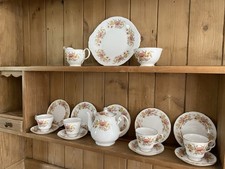 Colclough Amanda Vintage Fine Bone China Tea Set – Service for 8 + Extras