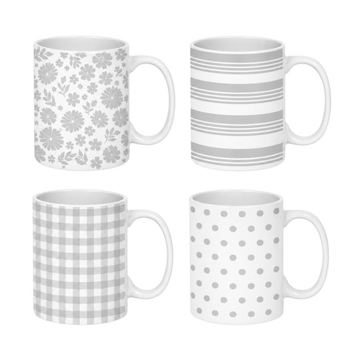 Set mugs checkered - of,
