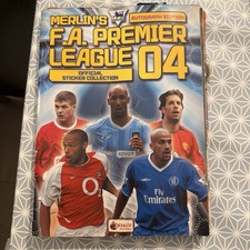Merlin's Premier League 2004 Sticker Book Complete With Completion Sticker