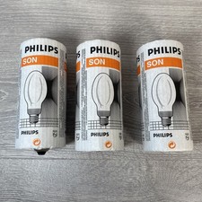 3x Philips SON 70W High Pressure Sodium Lamp E27 Made in Belgium