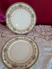 Lovely Vintage Aynsley  bone china Henley  Dinner plates x 2
