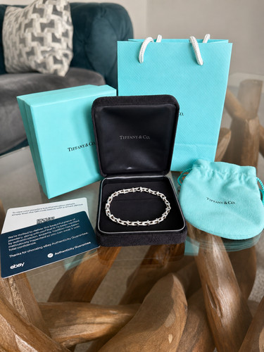 Tiffany solid silver t - silver,