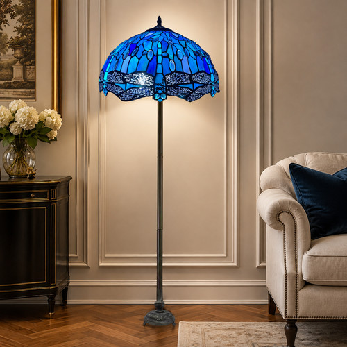 Blue dragonfly tiffany - dragonfly,