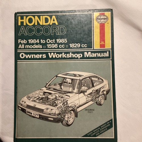 Honda accord haynes - accord,