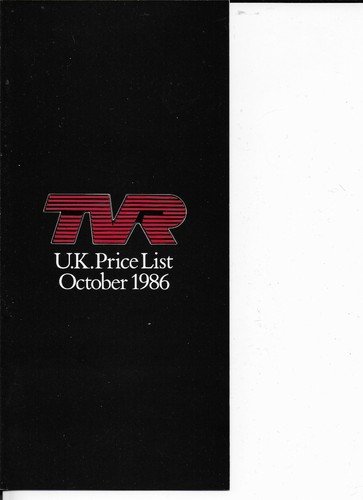 Tvr range price - price, list