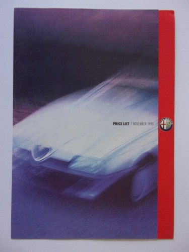 Alfa romeo range - range, 1990