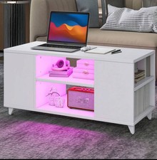Coffee Table with LED Square